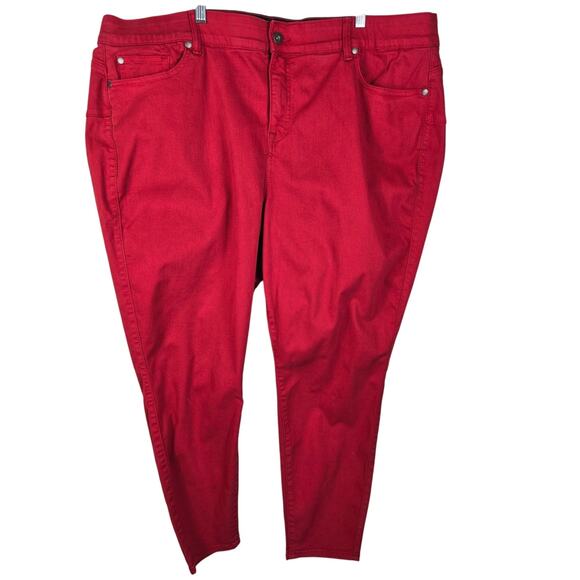 Torrid Bombshell Skinny Super Soft Red Women's Jeans 28 NWT MSRP $79,50 - Picture 1 of 6